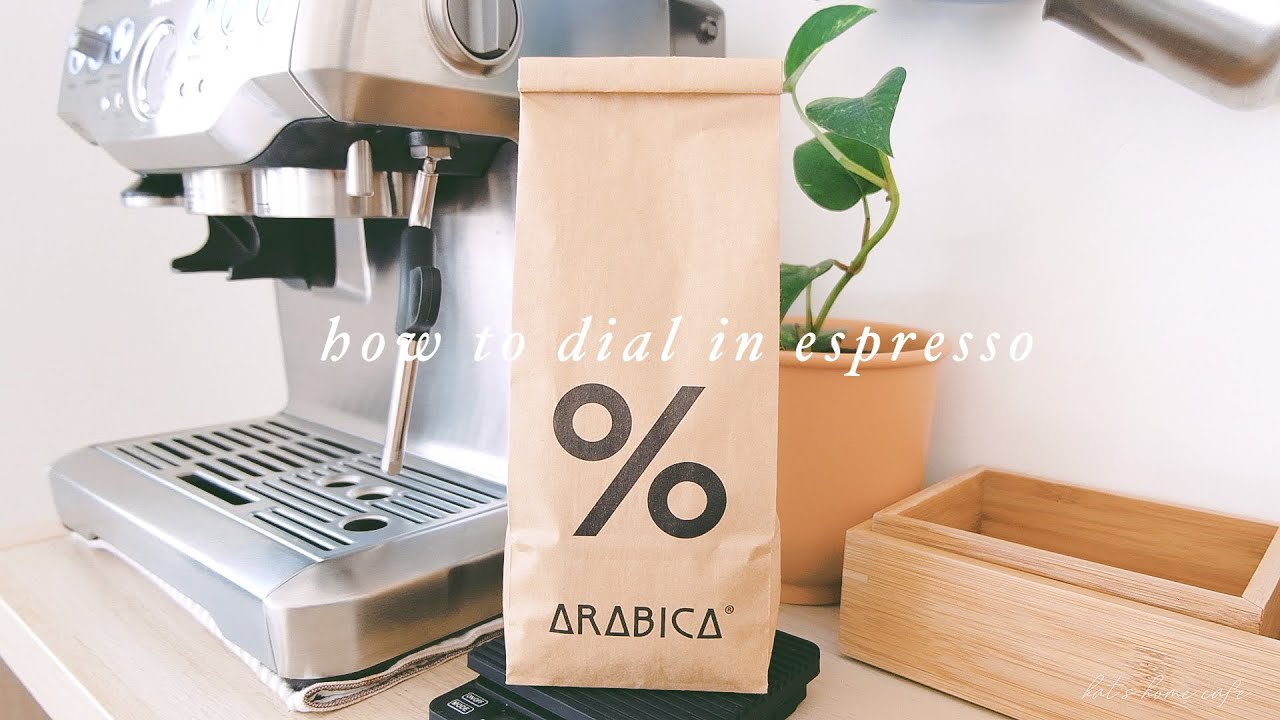 how to dial in espresso using breville barista express + latte art YouTube