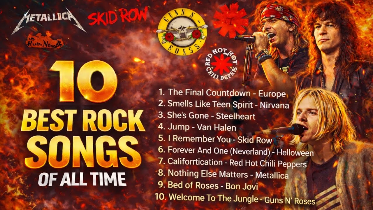 🎸10 Greatest Rock Songs of All Time | Legendary Rock Anthems That Shaped History | Official Audio