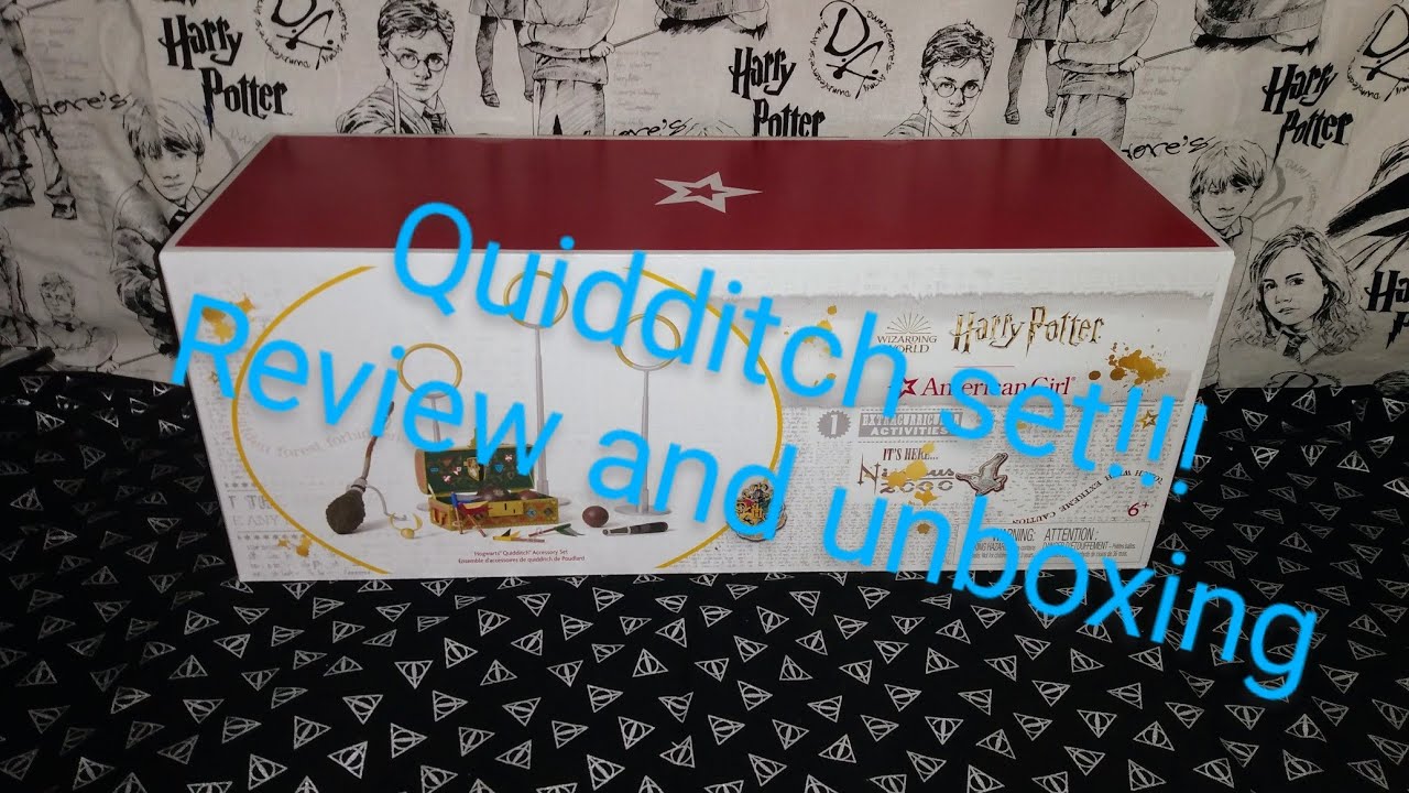 American girl Harry Potter quidditch set unboxing and review YouTube