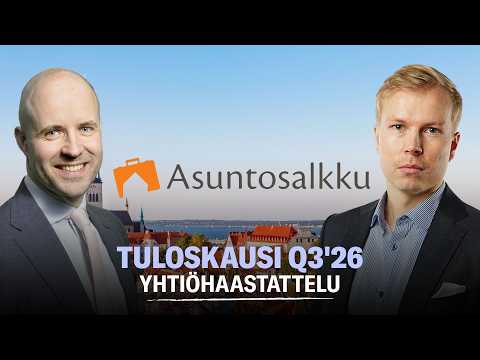 Asuntosalkku Q3'26: Uusi kvartaali, sama kaava