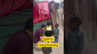 An act of kindness. Distributed food and clothes❤️ #kindnessmatters #helpingothers #shorts