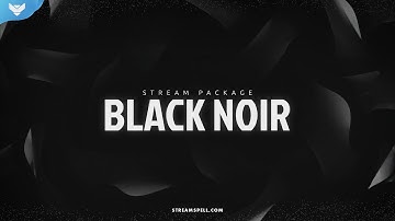 StreamSpell | Black Noir Stream Package │ Twitch Overlays for OBS Studio, Streamlabs