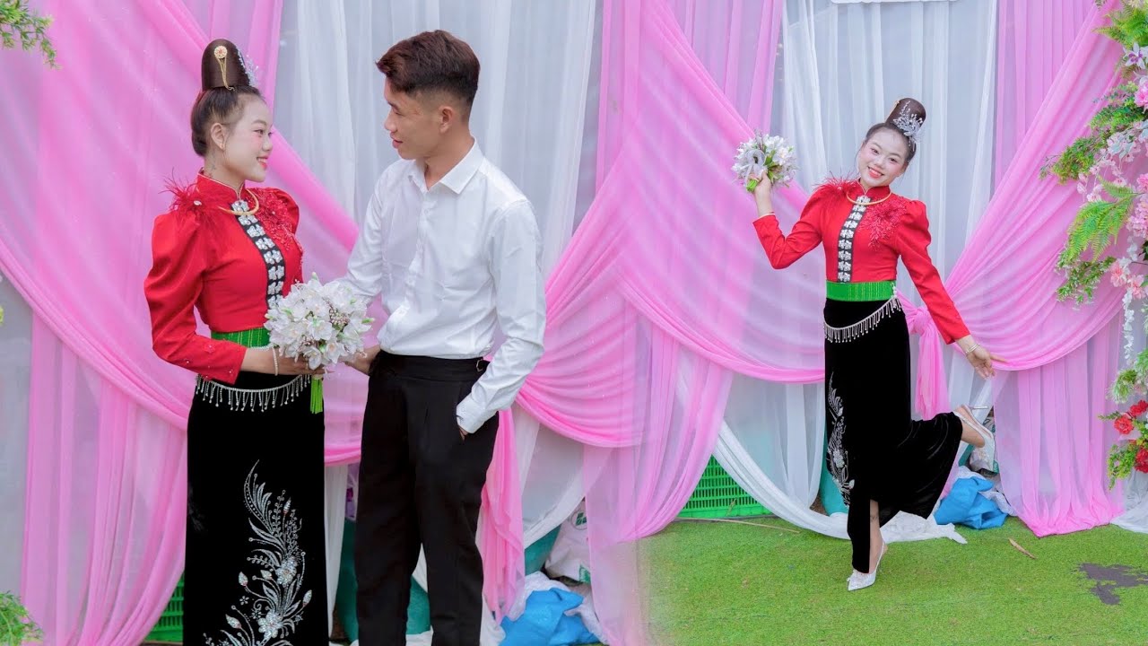 ĐÁM CƯỚI DÂN TỘC THÁI TÂY BẮC “ CHÚ RỂ MẠNH NHI & CÔ DÂU THU HOÀI XINH ĐẸP “ TẠI BẢN MÀU THÁI “ 