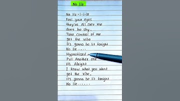 Thumbnail of No Lie - Sean Paul | ft. Dua Lipa #lyrics #shorts #viral Subscribe for more 🙂