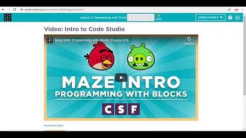 CODE.org :- Pre-Reader Express Course (KG-5) Lesson 1 and 2