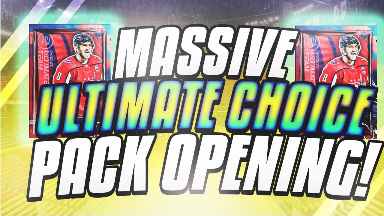 NHL 21 HUT MASSIVE ULTIMATE CHOICE PACK OPENING 90 PULL?