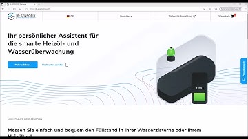 E-Sensorix Webportal Teil 1 - Erster Login für die Füllstandssensoren EcoFrog und EcoCloud