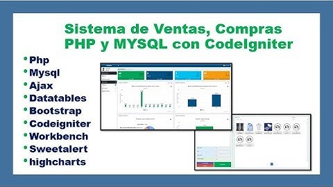 Sistema de Ventas, Compras e Inventario (Curso Gratis) con Codeignite,PHP, Mysql, AJAX, Bootstrap