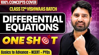 Differential Equations Class 12 Maths | NCERT | Math Chapter 9 One Shot Video | Full Chapter 2026-27