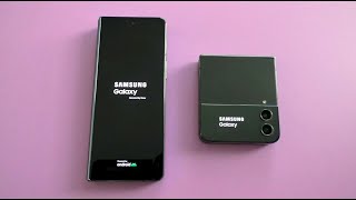 Samsung Z Fold4 vs Z Flip4 Android Bootanimation