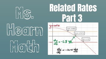 Related rates (Lecture Part 3) Rates at 3 different points along a curve