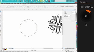 Corel Draw Tips & Tricks Spider web in under 25 seconds
