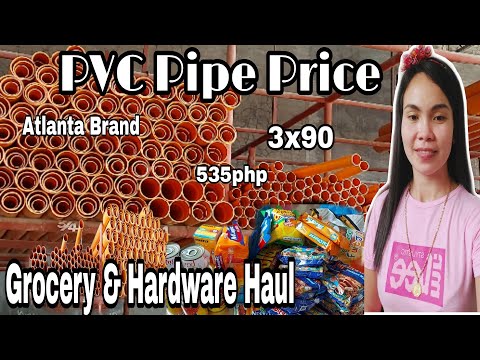 PVC PIPE PRICE 3X90 l Hardware Items & Grocery Haul l Bisdak Blogger