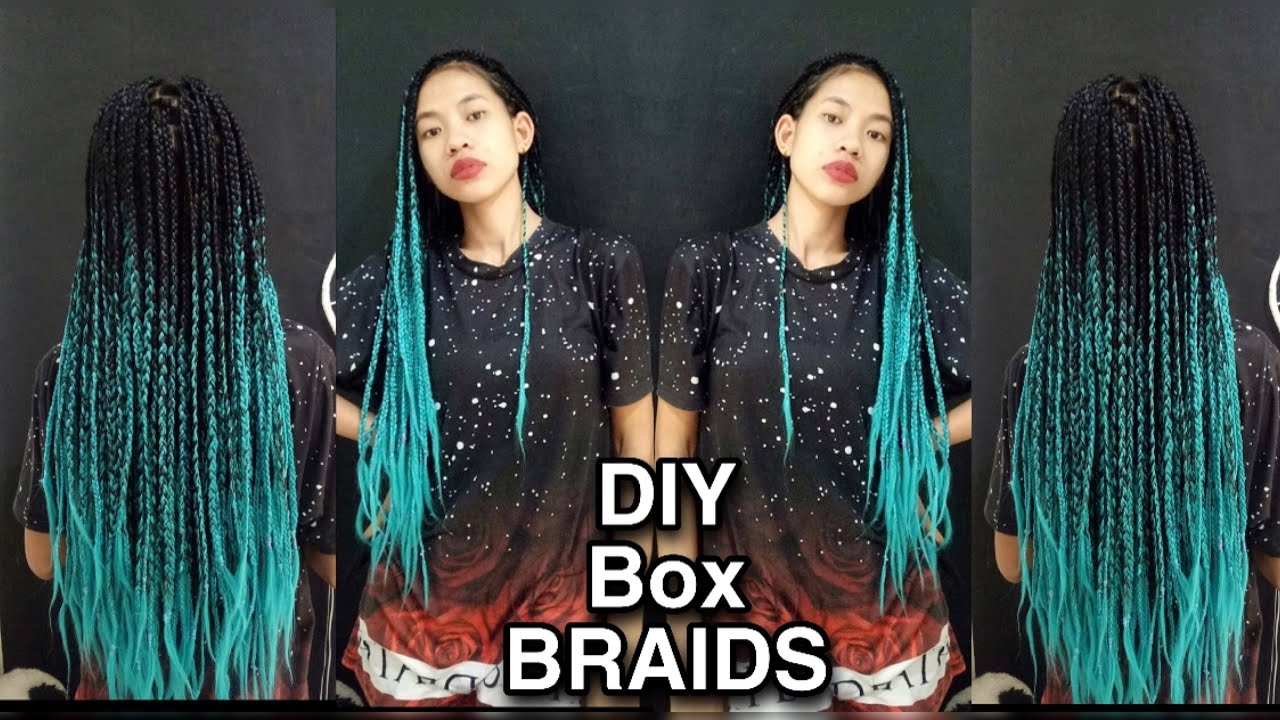 BOX BRAIDS !!! DIY HAIR STYLE Tutorial Kepang Rambut Kecil YouTube