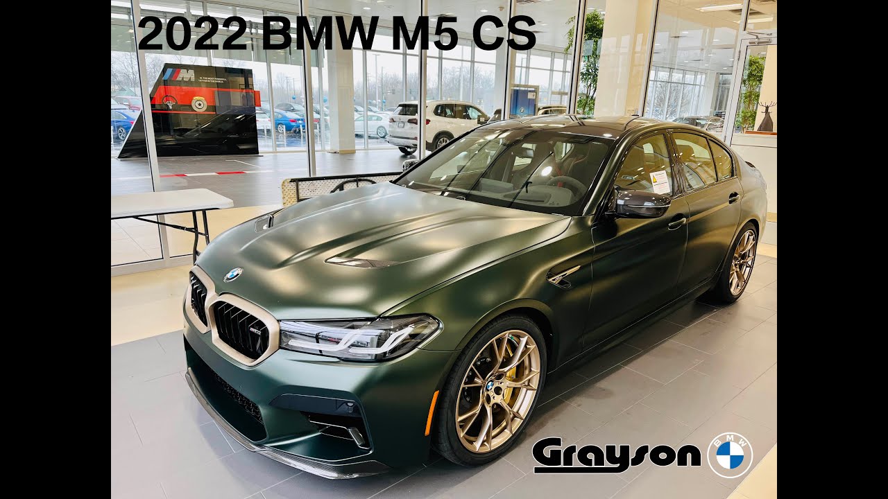 Video Walk Around - 2022 BMW M5 CS Frozen Deep Green Metallic at