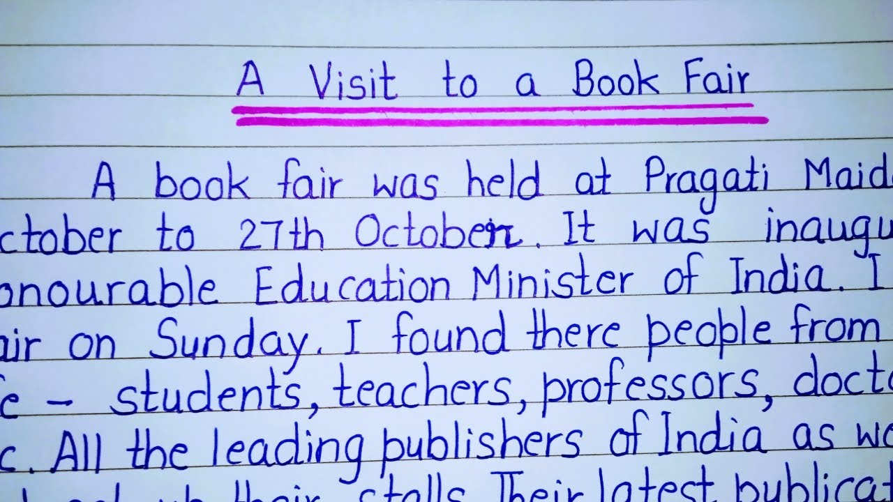 essay on book fair 100 words