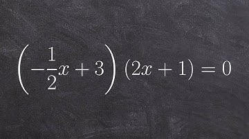 Apply zero product property to solve a factored quadratic equation