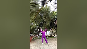 Bài thái cực trường sinh dựa trên nền nhạc người về thăm quê,  do hướng dẫn viên Phan Yên trình bày.