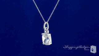 Sterling Silver Rectangular Cushion Cut Cz Solitaire ...