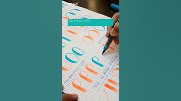 Ascending loop in Brush Calligraphy #brushcalligraphy #brushpen #brushlettering #calligraphy #art