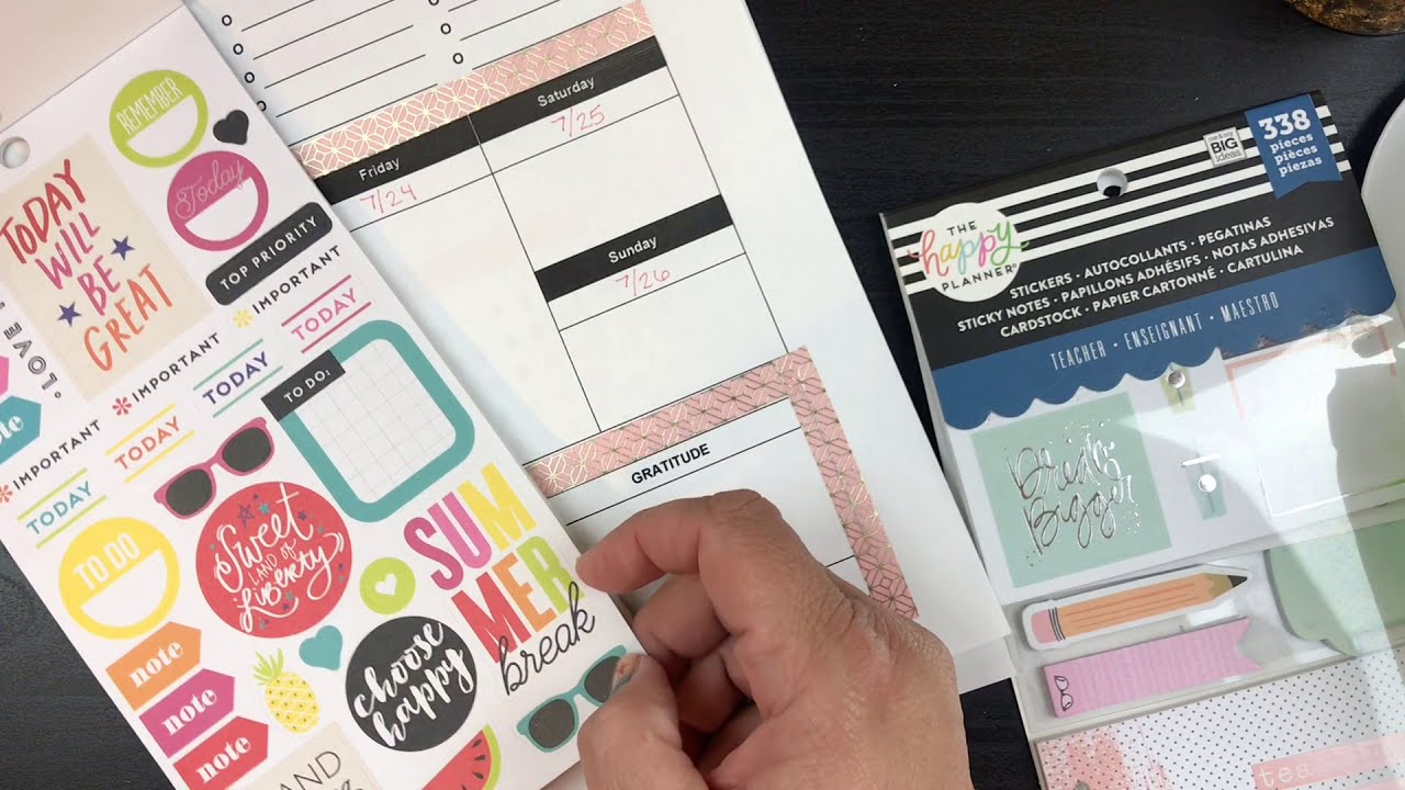 Plan With Me with Free Printable - July 20-26, 2020 - YouTube
