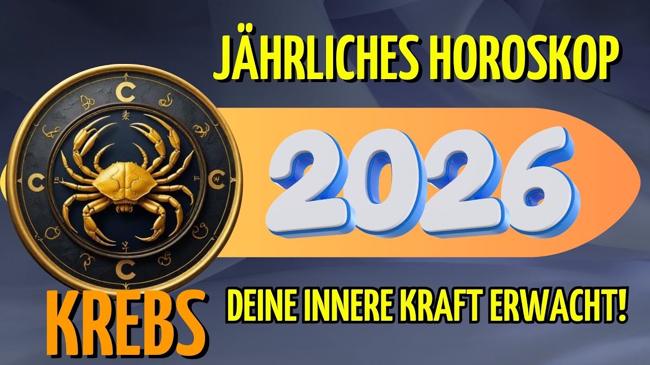 KREBS HOROSKOP 2026 |  Dein Jahr voller Liebe, Stärke und neuer Chancen!