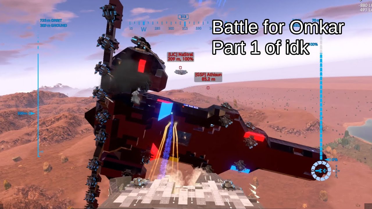 Battle for Omkar begins, SV vs CV skirmish Empyrion PvP YouTube