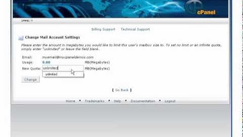 Manage the email accounts associated with your domain