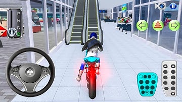 Exploring the Express Bus Terminal on a New Bike - 3D Driving Class 2025 gameplay - Android ios