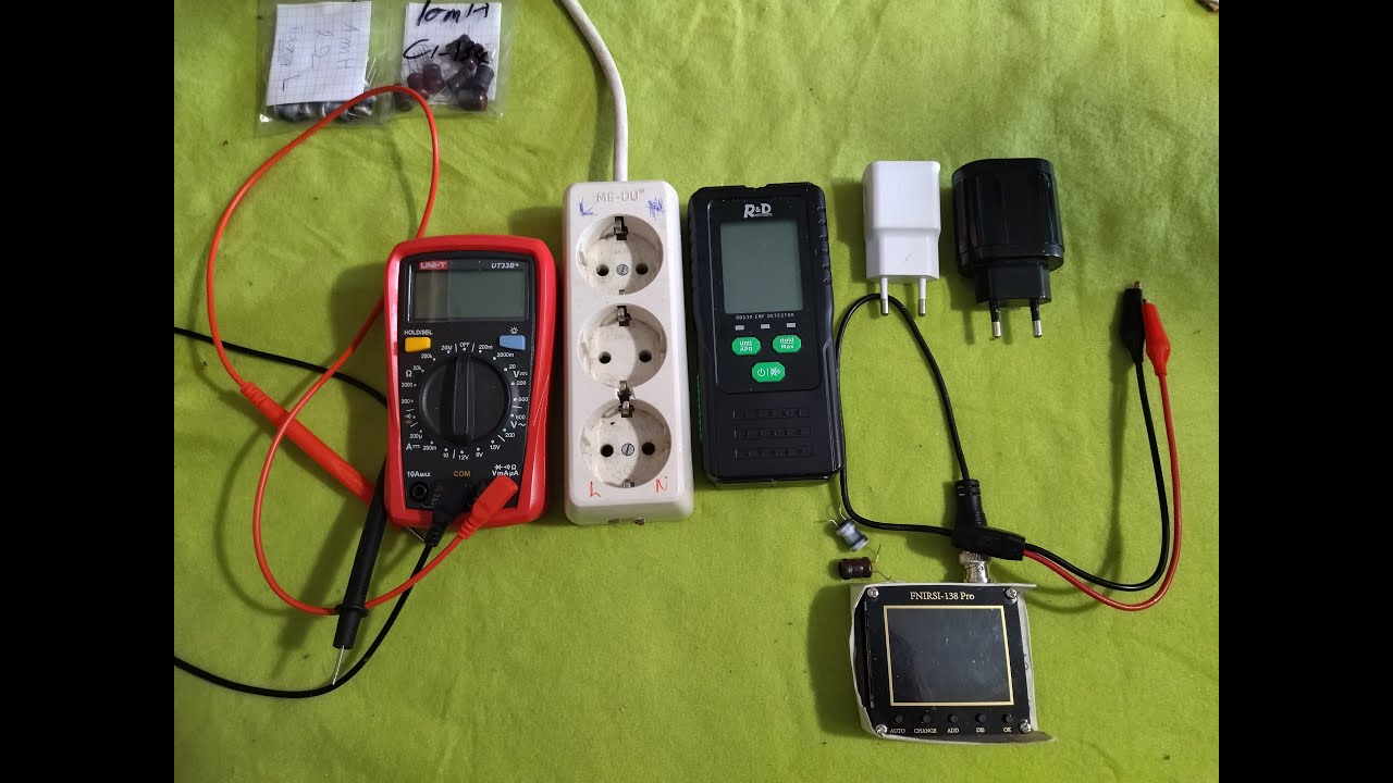 EMF: Evaluating the EMF from USB AC/DC adapters with R&D RD630 and DSO FNIRSI-138 PRO (In Bulgarian)