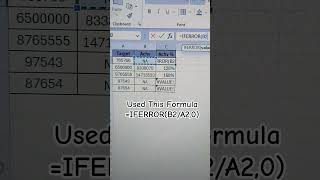 How To Remove #VALUE! error in excel #IFERROR Formula # Excel Tricks # Target Vs Achievement % # Job