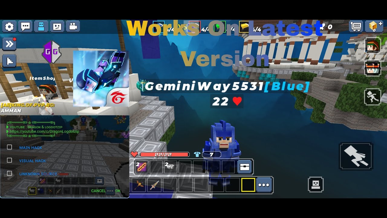 Blockman Go And Garena Latest Script Latest Version No root - YouTube