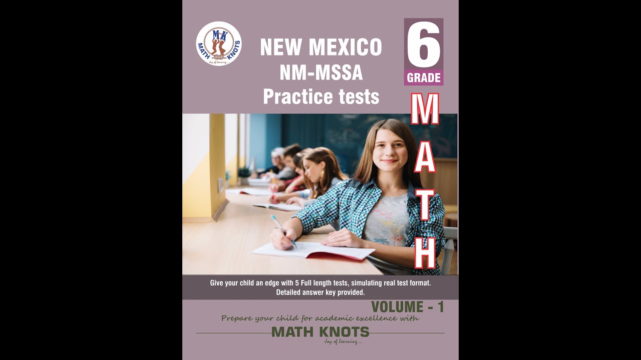Book Preview Video | New Mexico , NM-MSSA | 6th Grade Math Practice Tests ,Volume 1