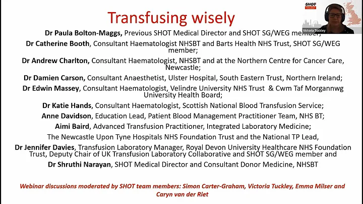 Transfusing Wisely Webinar