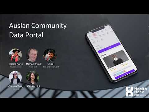 HealthHack 2020 Auslan Community Data Portal Final Video