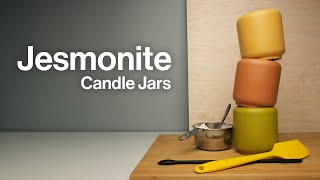 Making Jesmonite Candle Jars With DIY Silicone Moulds