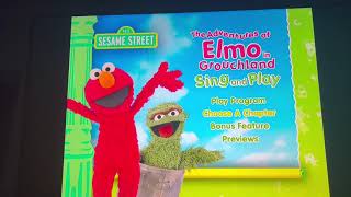Sesame Street The Adventures Of Elmo In Grouchland Sing And Play Dvd Menu Walkthrough