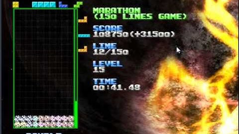 Tetris Max Speed Marathon Using Perfect Clear