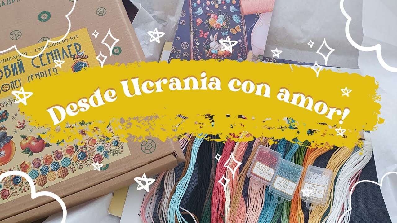 #Flosstube 44: 🤩#COMPRAS ucranianas super ADORABLES! #puntodecruz #haul #crossstitch  #sampler 🪡🧵🪢🛍️