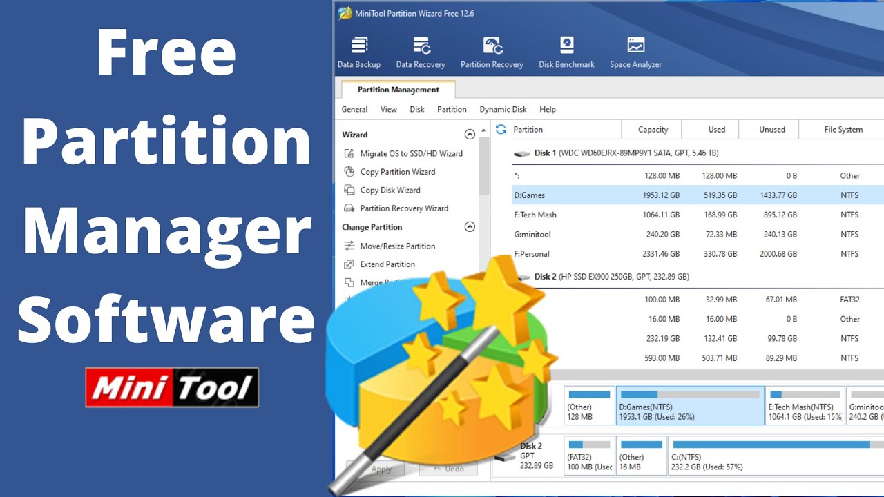 Free Partition Manager Software | Minitool Partition Wizard - Youtube