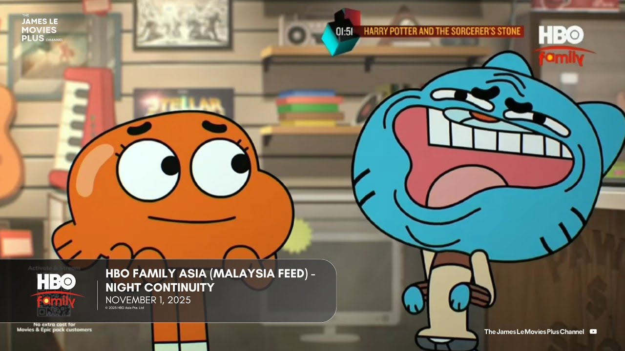 HBO Family Asia (Malaysia Feed) - Night Continuity (November 1, 2025)