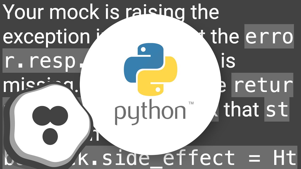 Mocking a function to raise an Exception to test an except block - YouTube