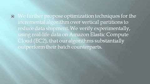 2014 CLOUD COMPUTING Incremental Detection of Inconsistencies in Distributed Data