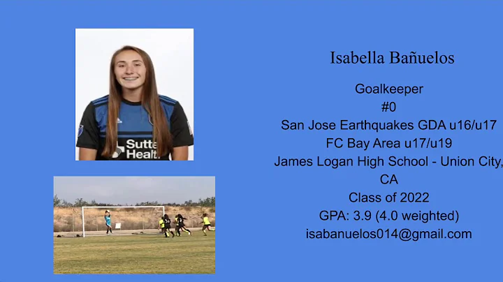 Isabella Banuelos 2022 Goalkeeper highlight video