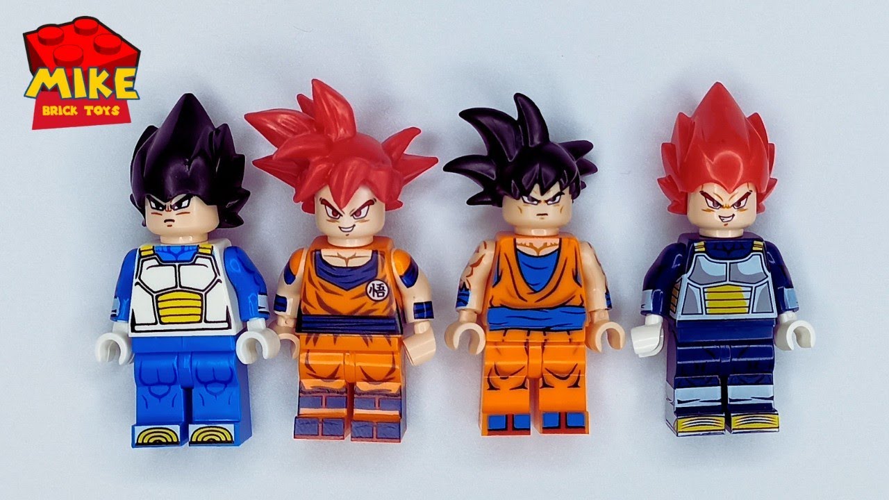 LEGO Dragon ball Super, Goku SSJ Dios, vegeta SSJ Dios