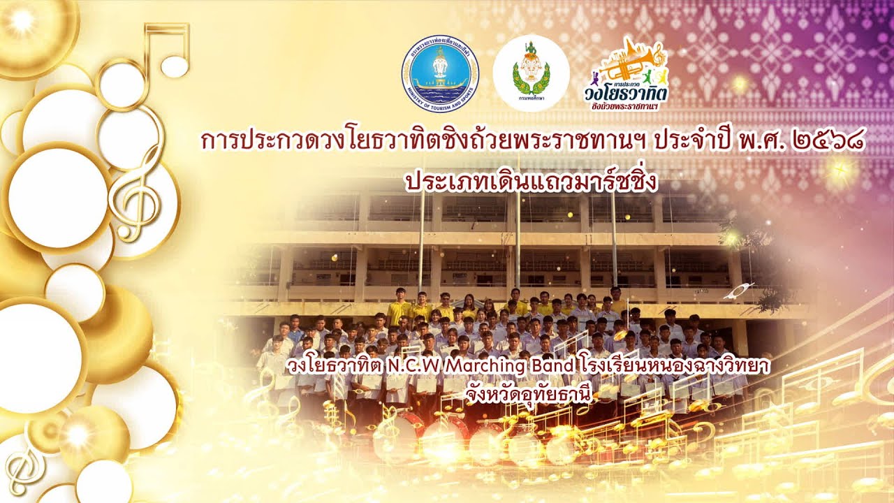 11.วงโยธวาทิต N.C.W. Marching Band โรงเรียนหนองฉางวิทยา จังหวัดอุทัยธานี
