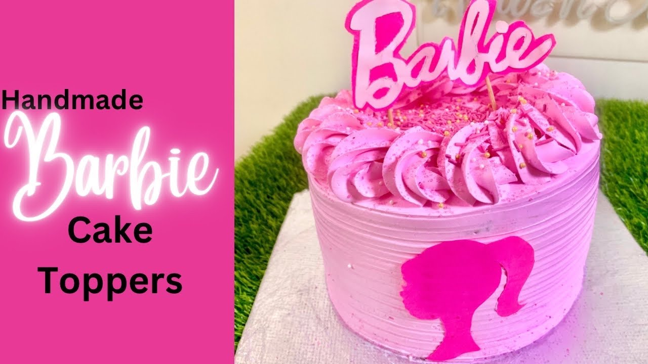 Handmade Barbie Cake toppers at home / how to make Barbie Cake ...