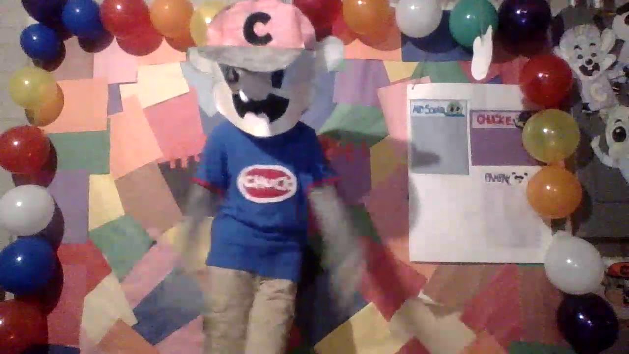 Chuck E Cheese Paper Or Plastic With Homemade Costume Youtube 