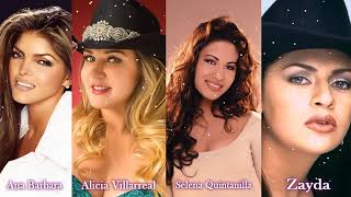 Ana Barbara, Alicia villarreal, Selena , Zayda, Priscila -  MUJERES GRUPERAS REINAS GRUPERAS 90