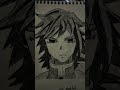 giyu sketch from demon slayer 🌊